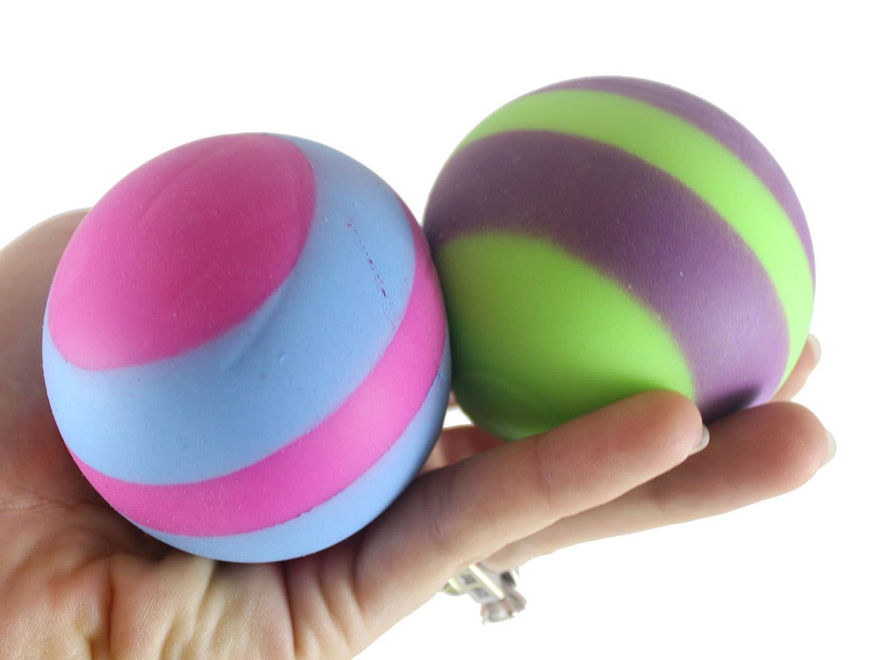 Striped Soft Doh Filled 2.5" Stress Ball - 1PC