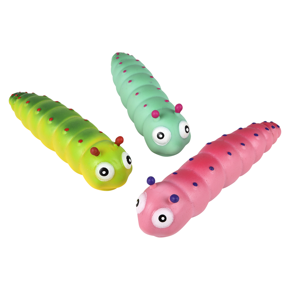 6" STRETCHY SAND CATERPILLAR 1PC