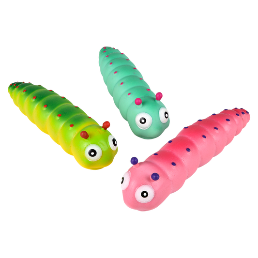 6" STRETCHY SAND CATERPILLAR 1PC