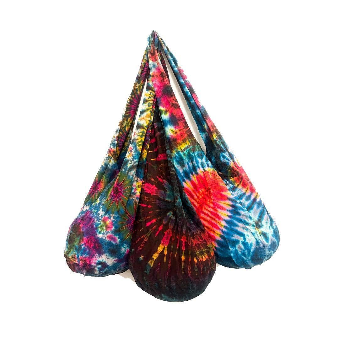 Shop Therapy - Cotton Tie Dye Psychedelic Monk Style Shoulder Bag