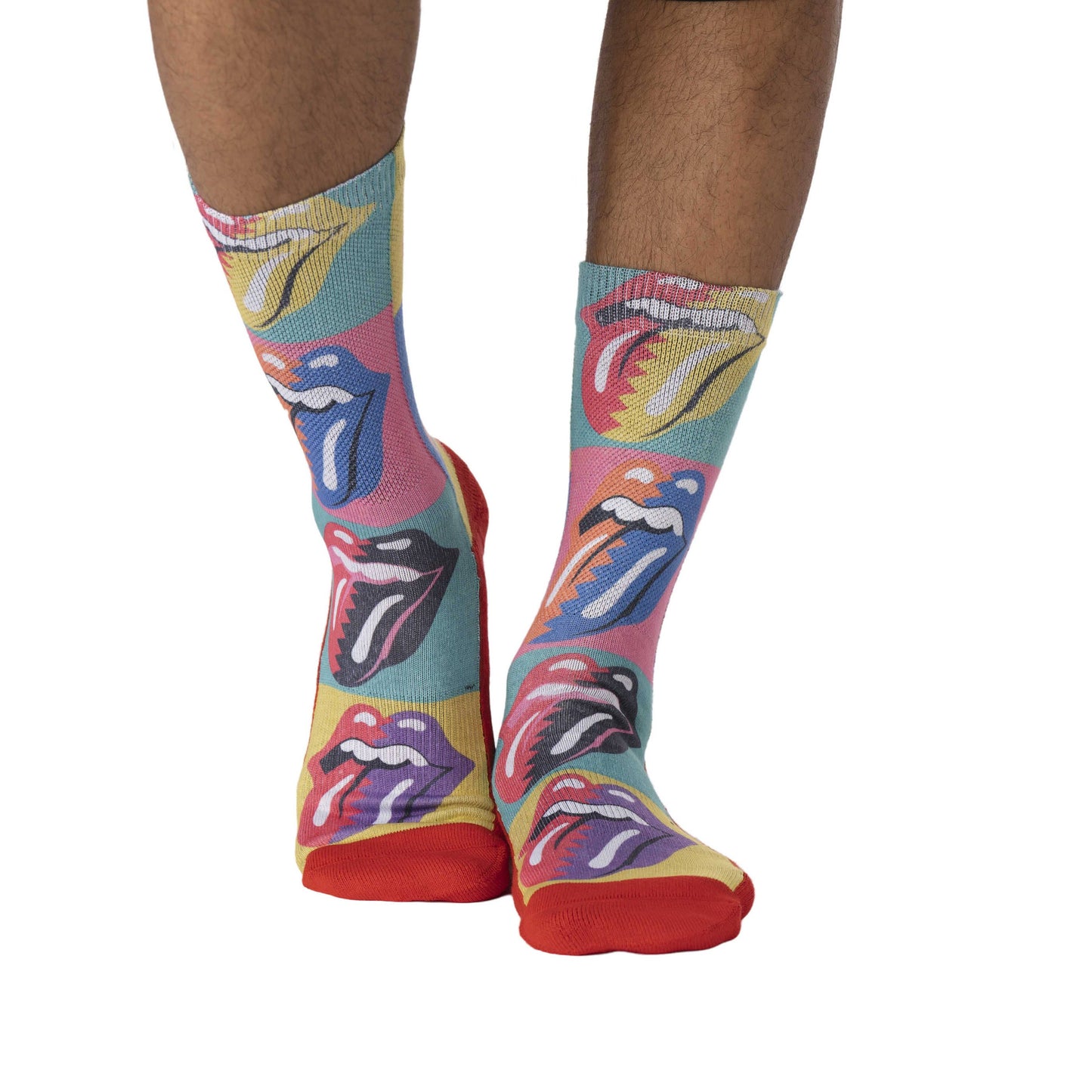Good Luck Sock - Men's The Rolling Stones, Hot Lips Pop Art Socks