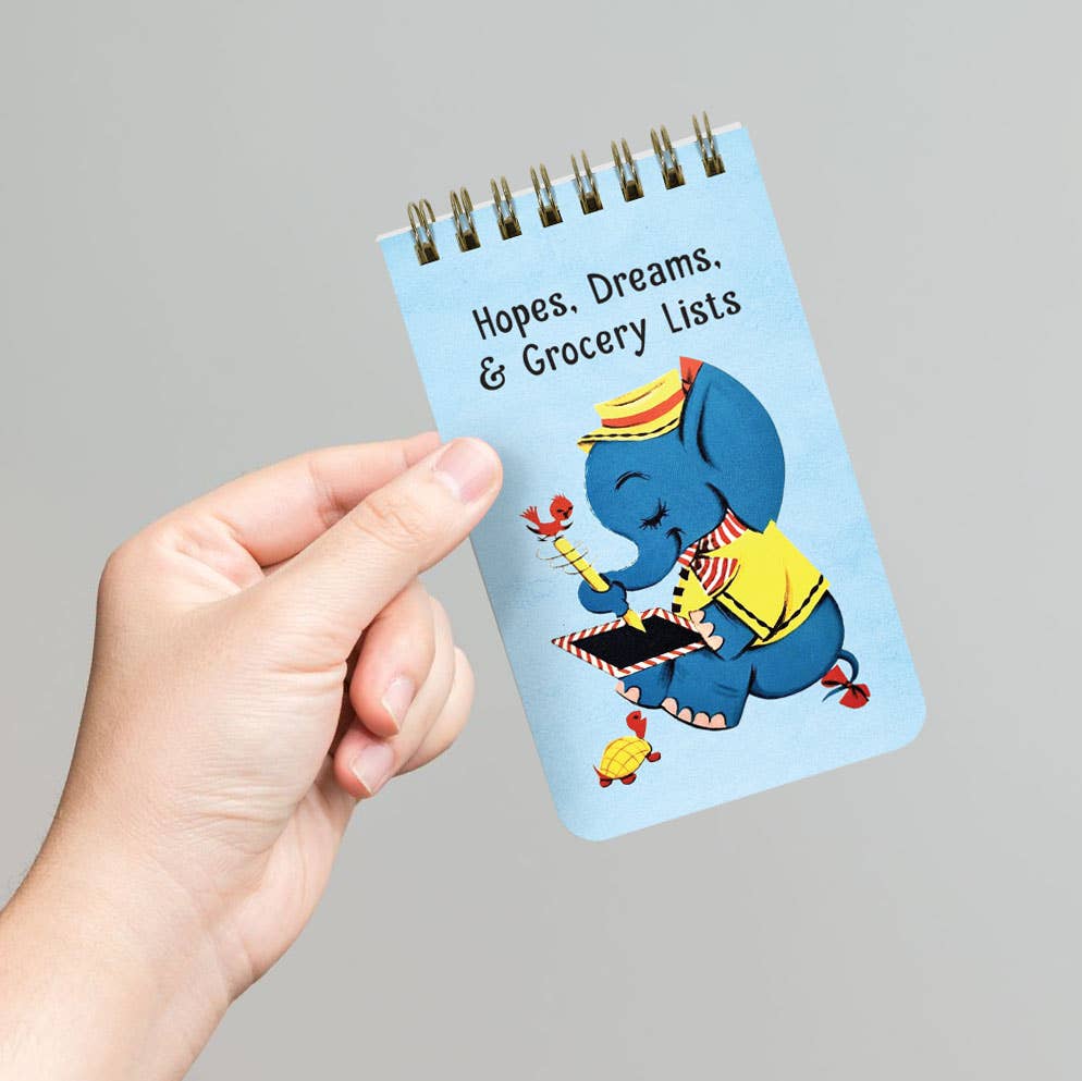 Hopes, Dreams & Grocery Lists - 3x5 Spiral Memo Notepad