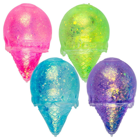 1 Ice Cream Cone Shaped Thick Glue/Gel Syrup Molasses Stretch