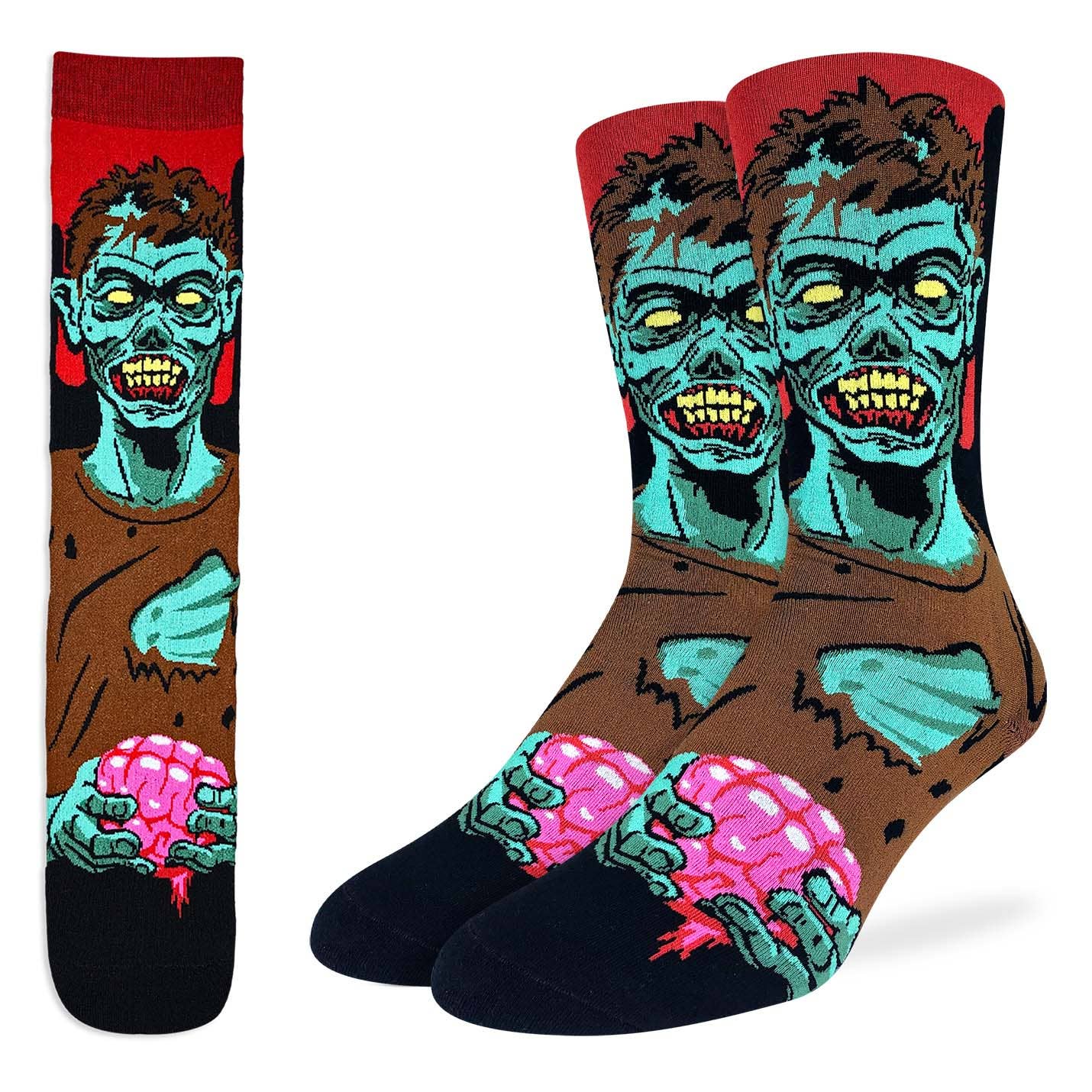Good Luck Sock - Men's Halloween, Evil Zombie Socks