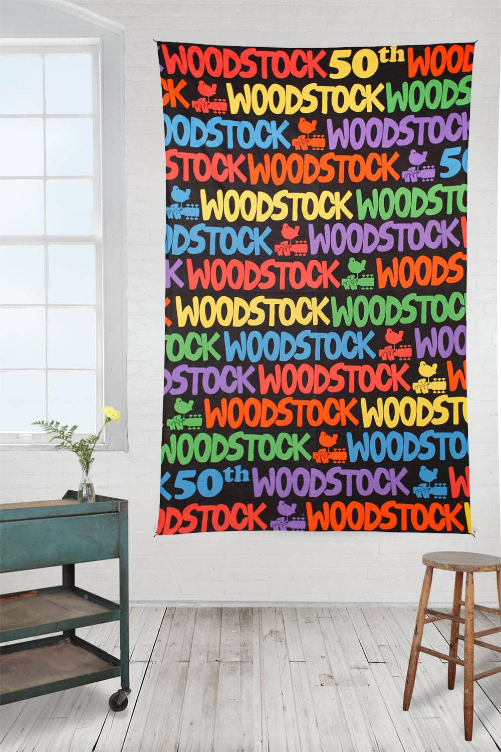 Sunshine Joy - Woodstock Tapestry Licensed Hippie Tapestries Packaged