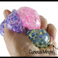 Small 1.5" Confetti Bead Ball Set with Thick Gel.  1 Set