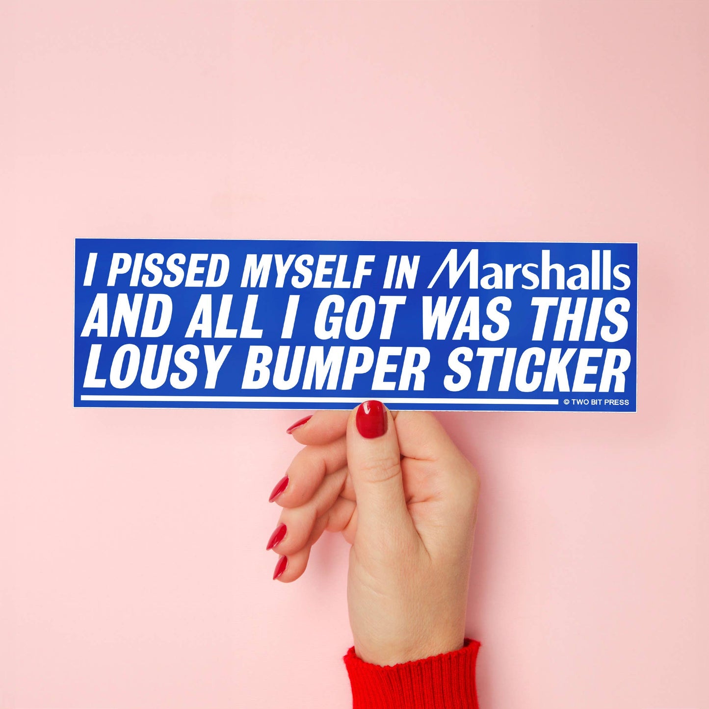 Pissed myself Bumper Sticker