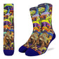 Good Luck Sock - Men's Bigfoot Eating Mushrooms Socks