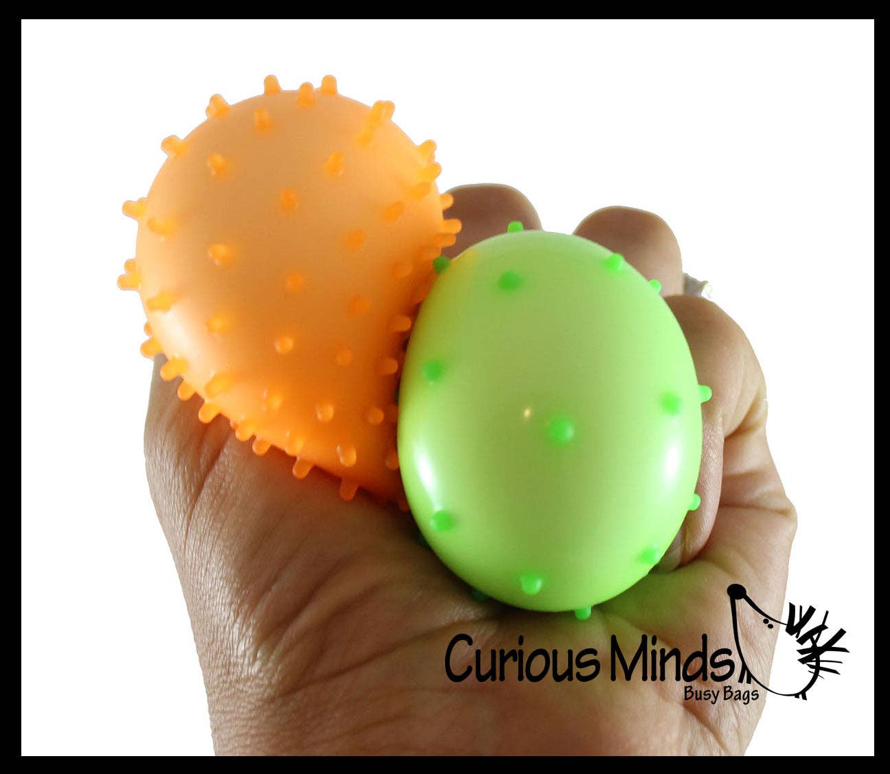 Spiky Bumpy Soft Doh Filled 1.7" Stress Ball Squishy 1PC