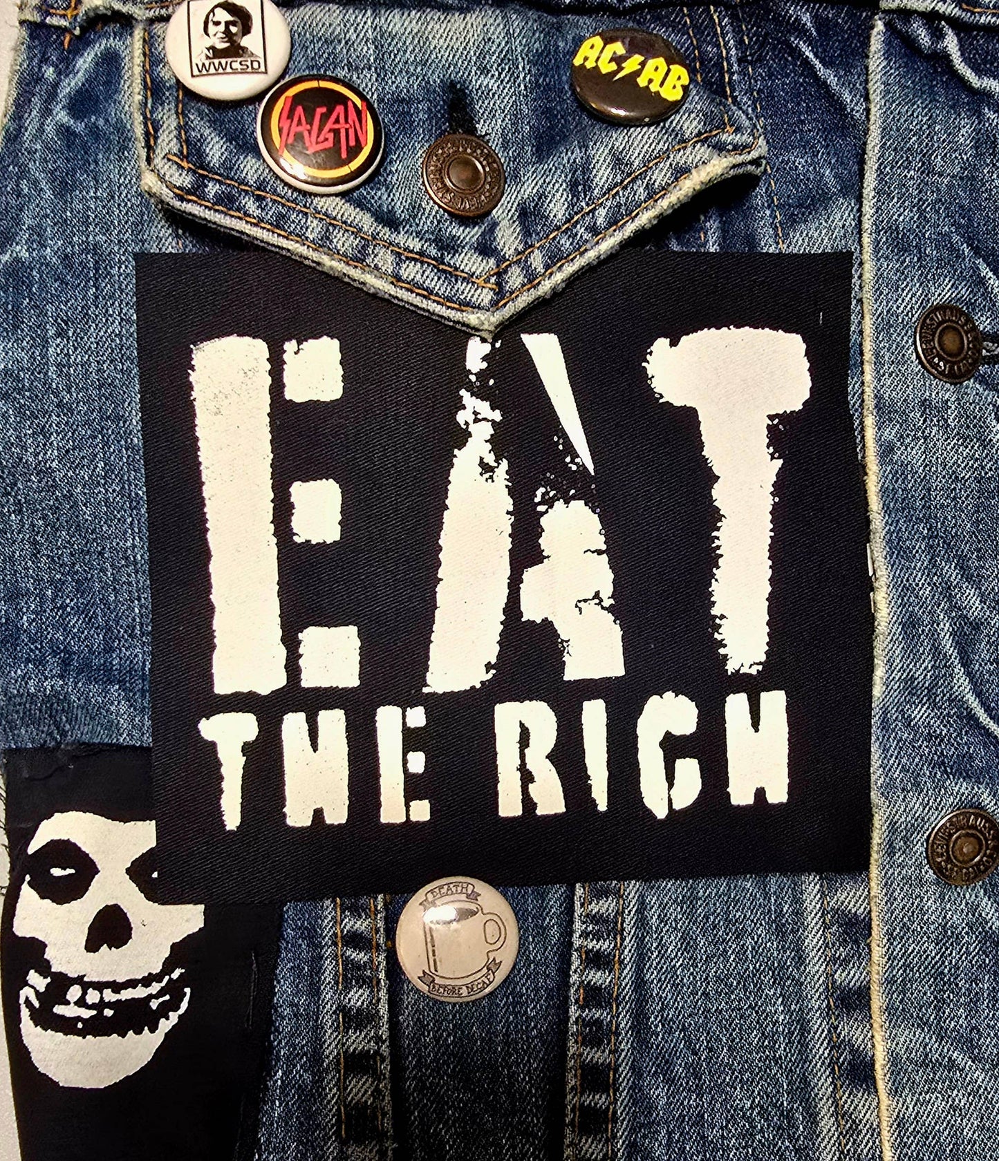 Femmearchist - Eat The Rich Sew On Patch