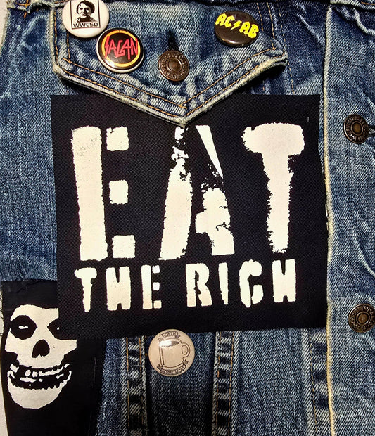 Eat The Rich Sew On Punk Patch
