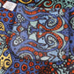 Wrap Skirt With Zip Pocket Blue Burst NWT
