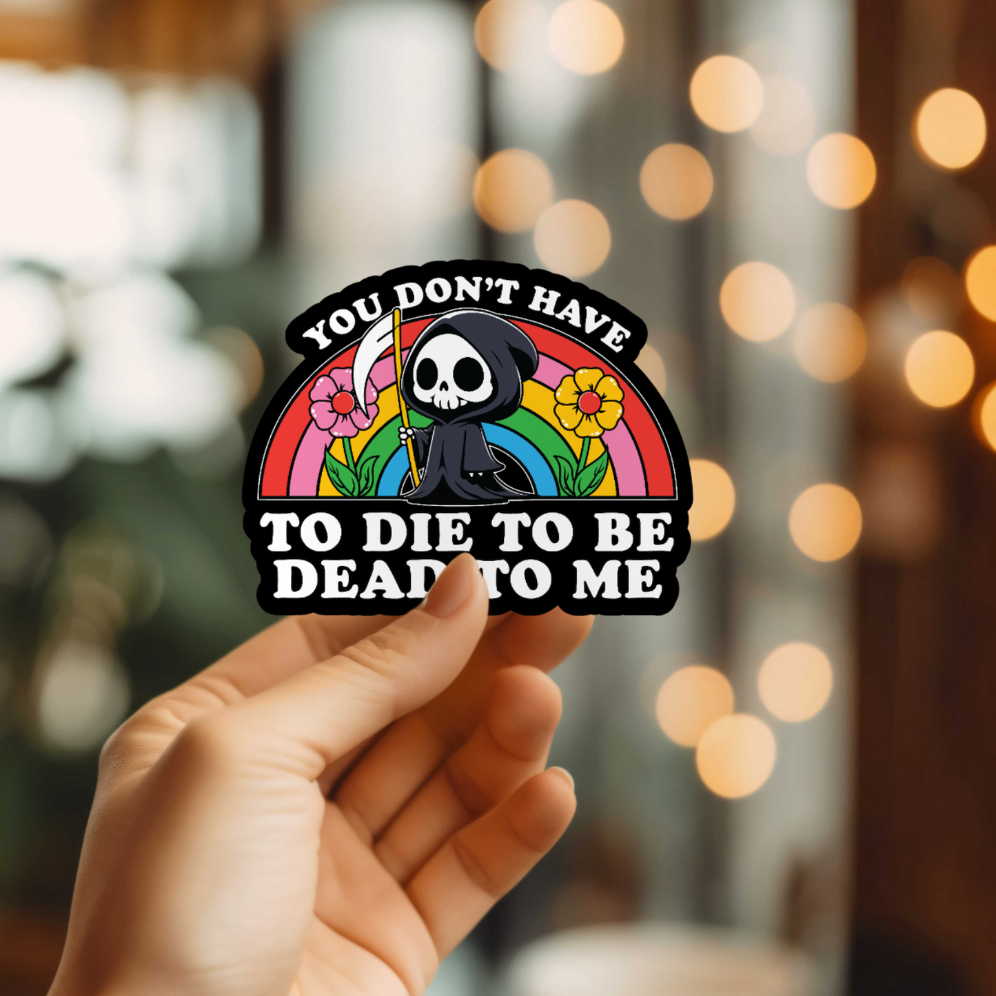 Dead To Me Vinyl Sticker