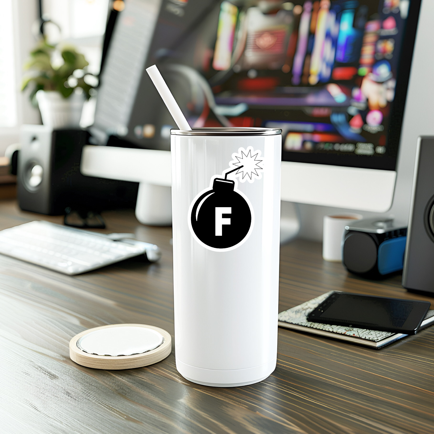 F Bomb Vinyl Sticker