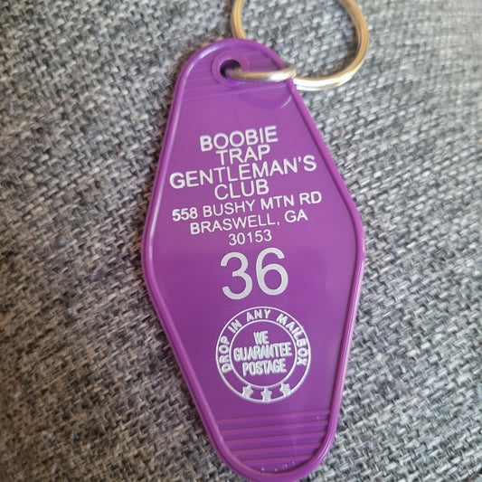 Boobie Trap Gentleman's Club keychain
