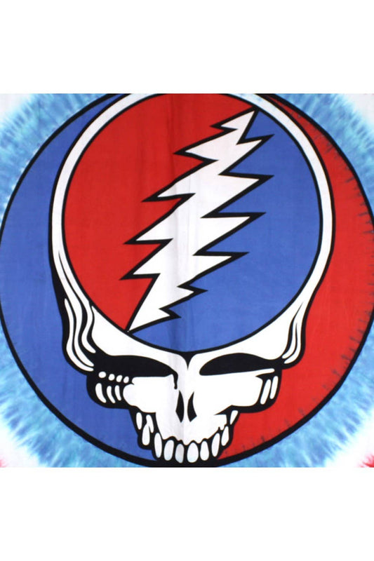 Grateful Dead Tapestry Patriotic Stealie Tie Dye 30x45"