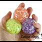 Small 1.5" Confetti Bead Ball Set with Thick Gel.  1 Set