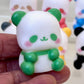 Colorful Panda mini Figurines