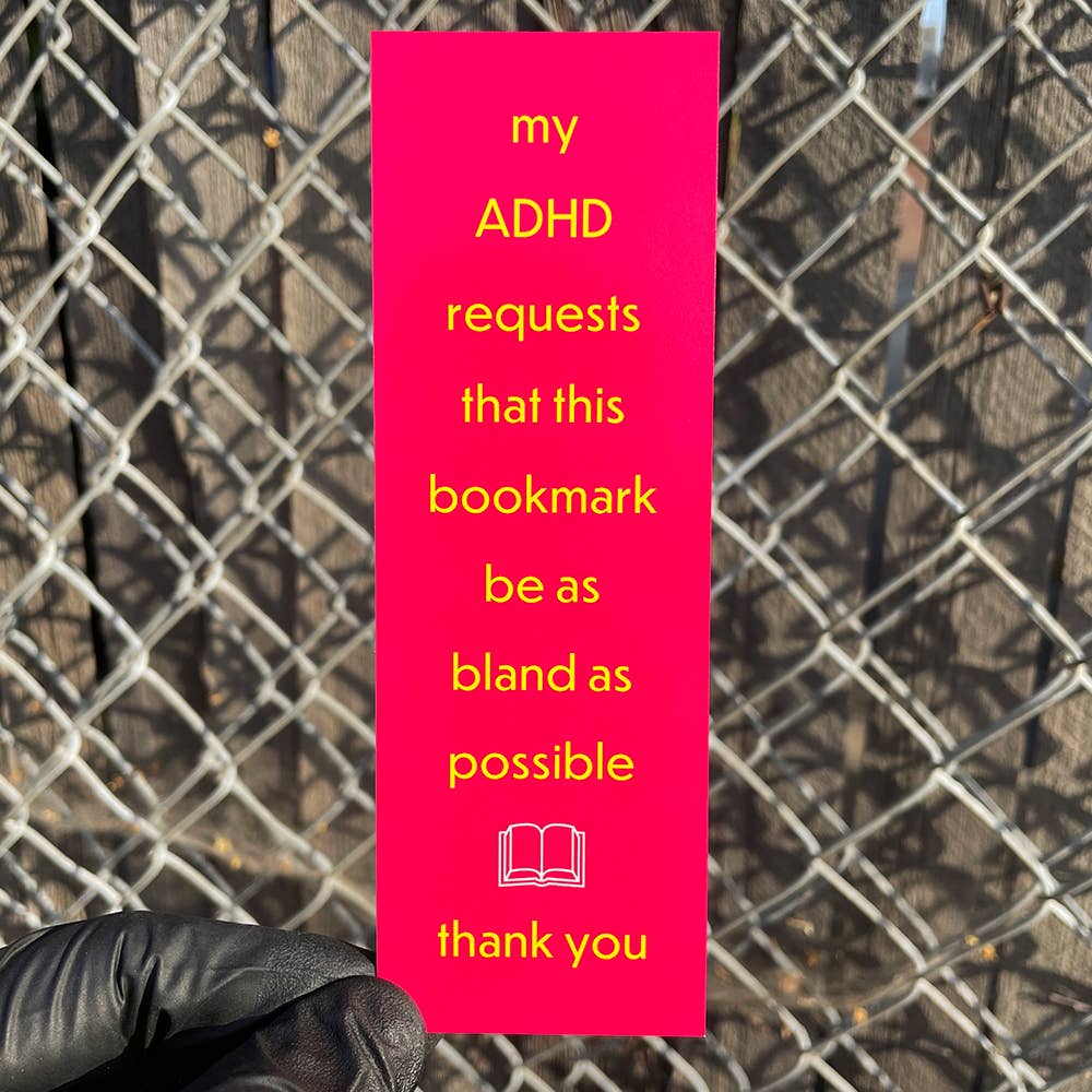 ADHD Bookmark