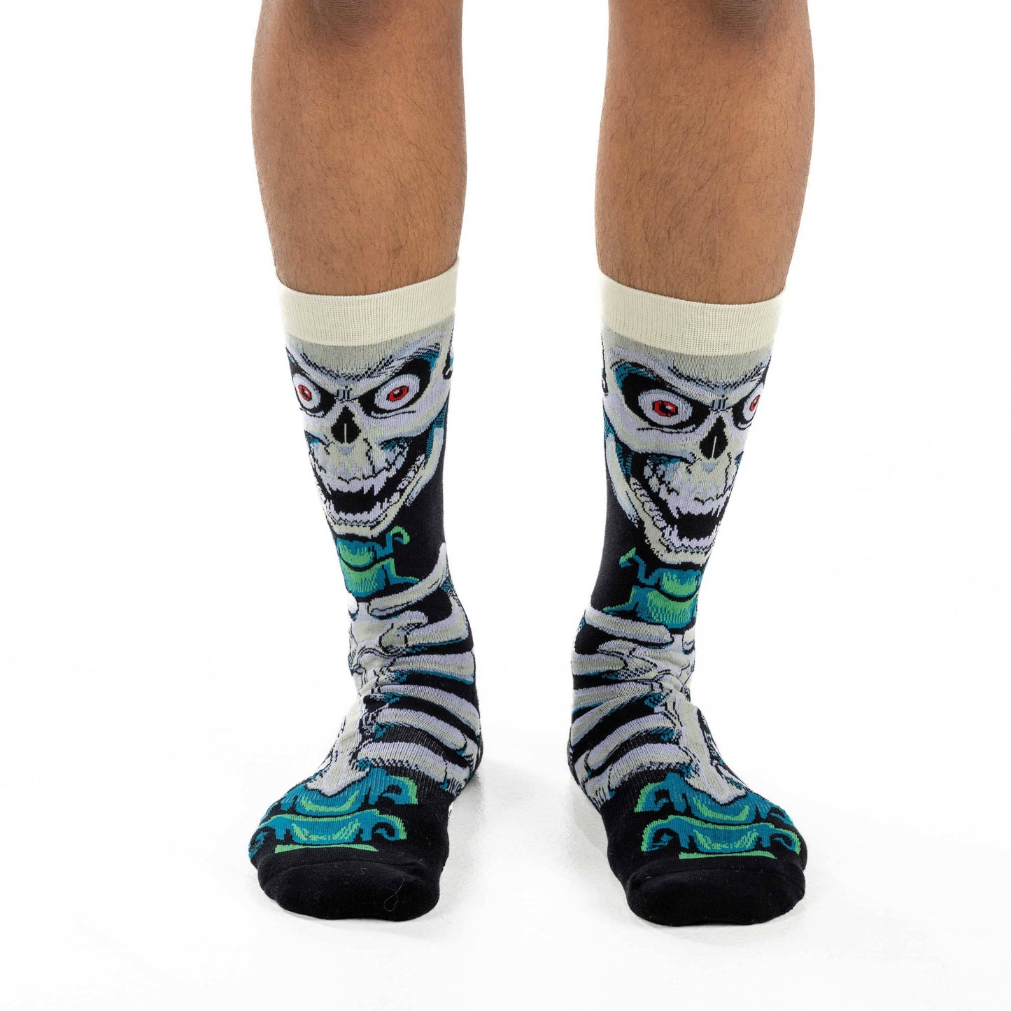 Good Luck Sock - Men's Halloween, Evil Skeleton Socks