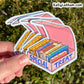 Donut Box of Books Sticker