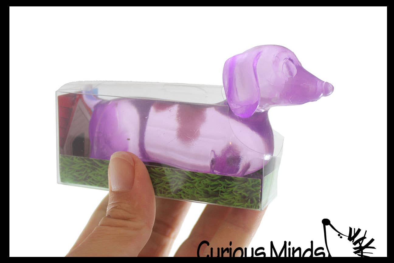 1 Sugar Dachshund Dog - Thick Glue/Gel Syrup Toy