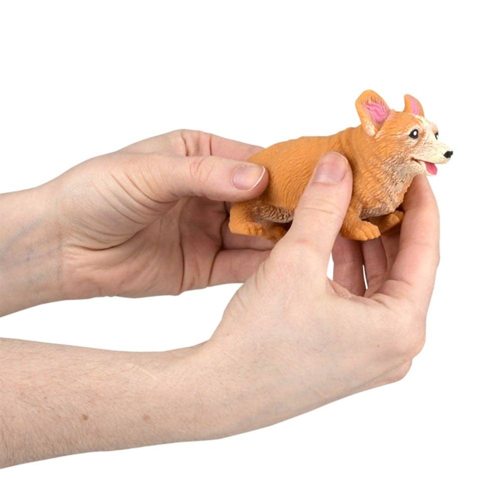 4" STRETCHY, SQUISH CORGI 1PC