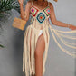 Funkyrel® Atzbranding Limited - Crochet Tassel Midi Dress