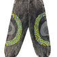 Rising International Inc - Cotton Stonewashed BLK With Green Patch Circle Pant DT25801