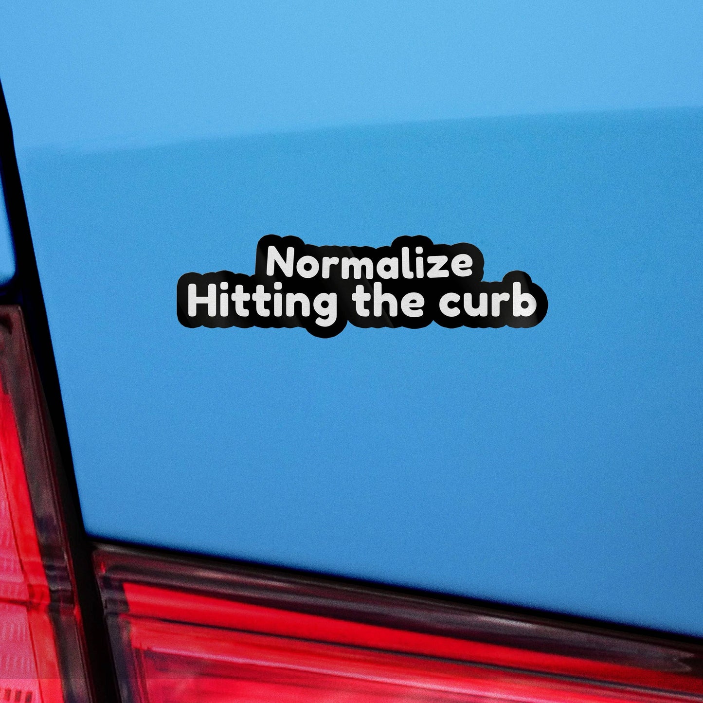 Normalize Hitting The Curb Sticker