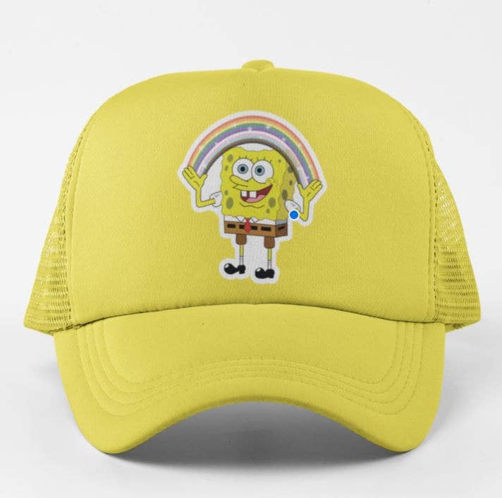 Rainbow Sponge Pride Cap