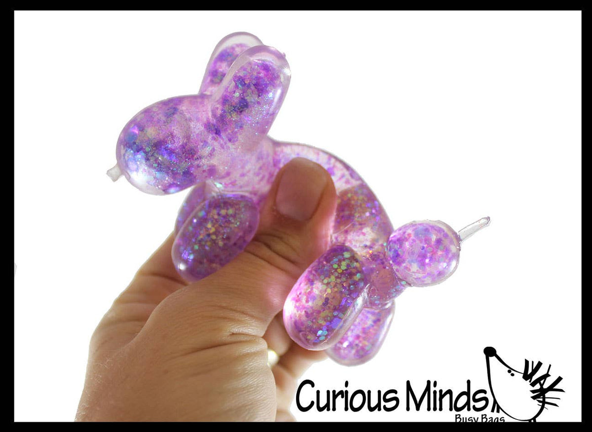 Curious Minds Toys - 1 Sugar Balloon Dog Ball - Thick Glue/Gel Syrup Molasses Str