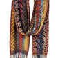 Sunshine Joy - Zig Zag Soul Scarf – Multi-Colored Long Scarf, 100% Viscose