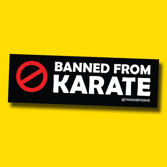 BANNED FROM KARATE