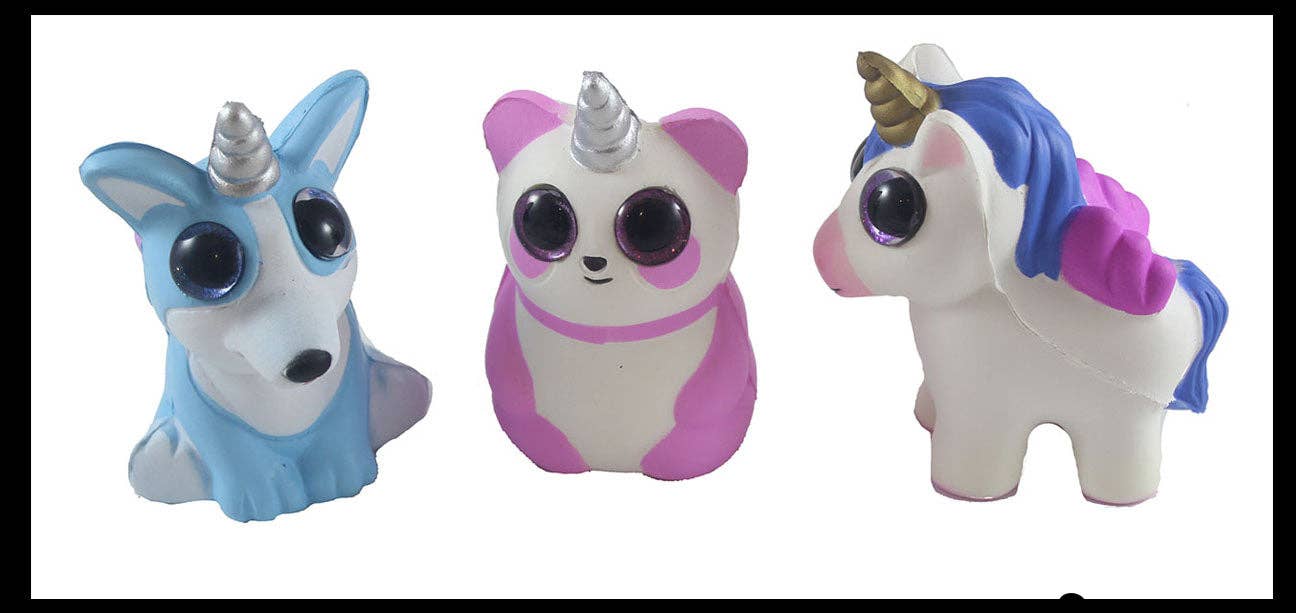Small Mystical Animal with Horn and Wings Slow Rise Squishy -1Pc