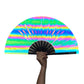 Reflective Rainbow Clacking Fan
