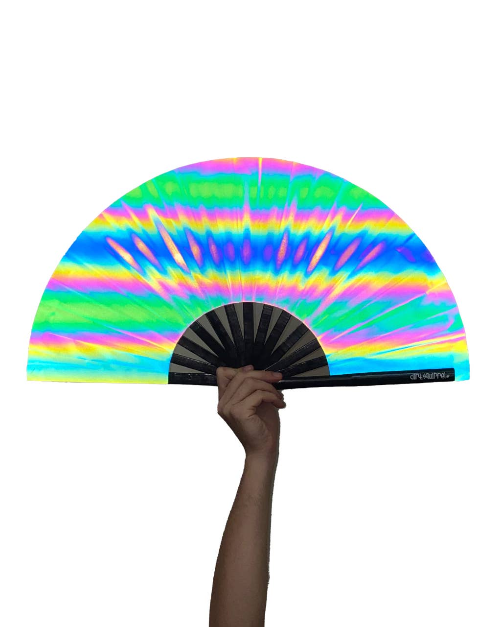 Reflective Rainbow Clacking Fan