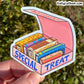 Donut Box of Books Sticker