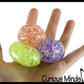 Small 1.5" Confetti Bead Ball Set with Thick Gel.  1 Set