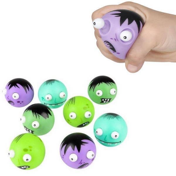 Zombie Pop-Out Eyes Squeeze Balls – Kids Toy
