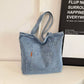 Ekartini - Women's Denim Tote Bag Large Capacity Crossbody Shopper