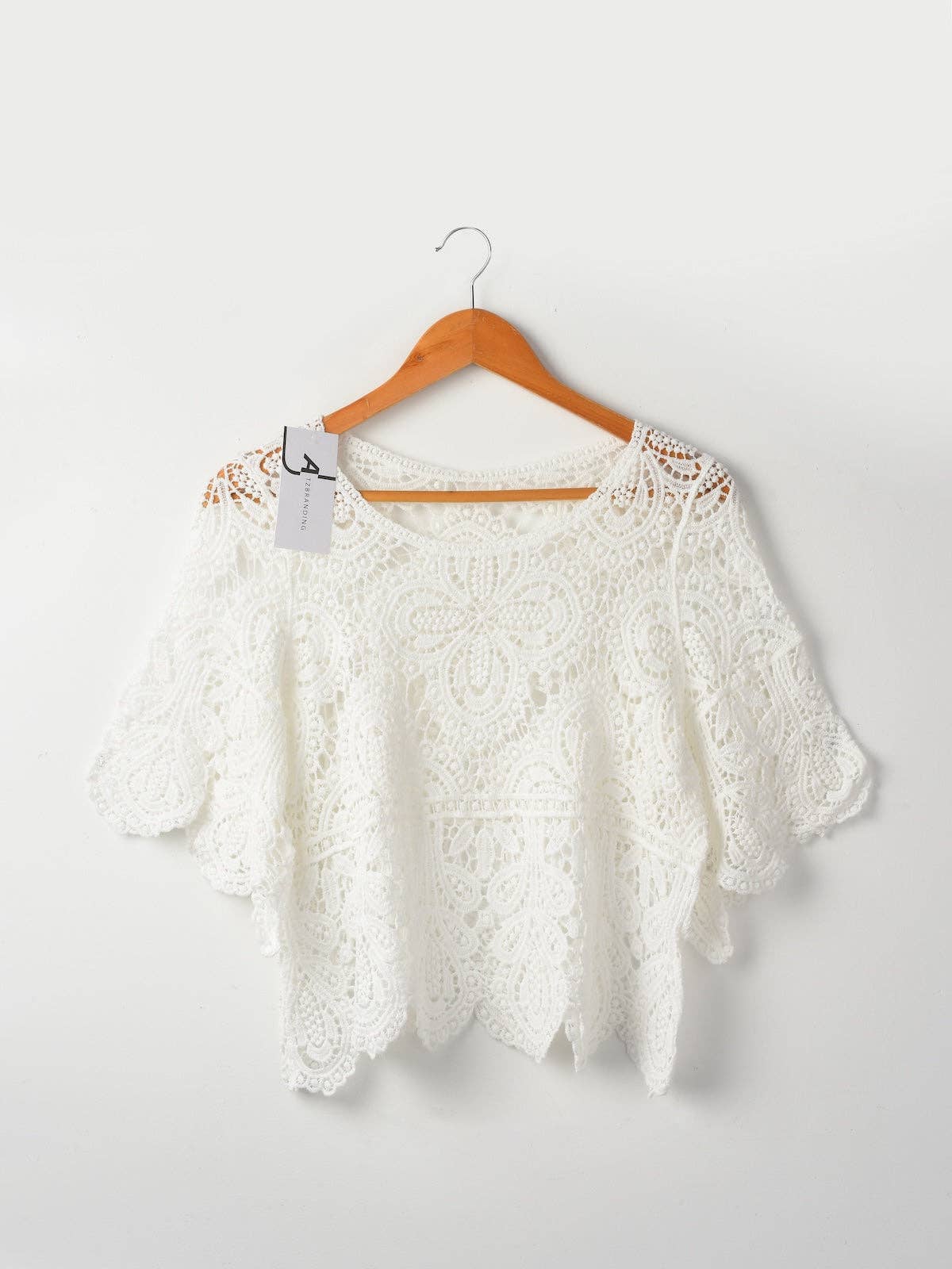 Funkyrel® Atzbranding Limited - Crosa - Crochet Hollow-Out Pullover Top