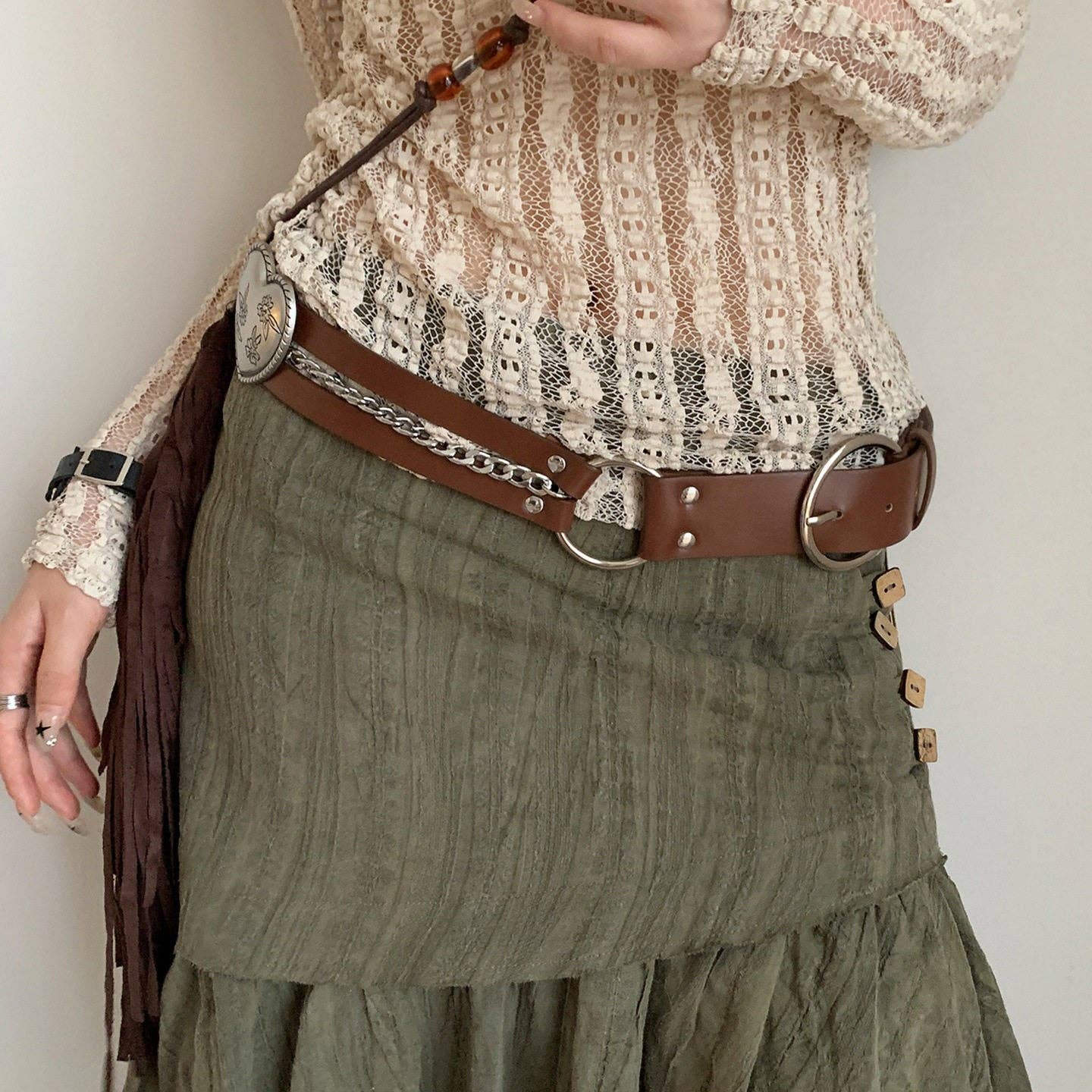 Brown Bohemian Belt - Choose 1 design