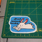 Femmearchist - Read Banned Books Library Bunny Sticker // Glossy or glitter