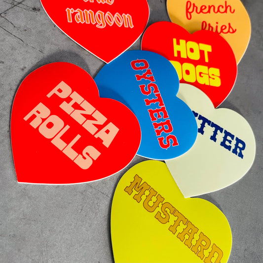 The Silver Spider - Butter heart sticker // foodie cooking chef Bakery gifts