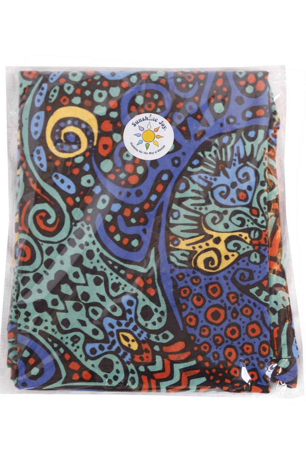 Wrap Skirt With Zip Pocket Blue Burst NWT