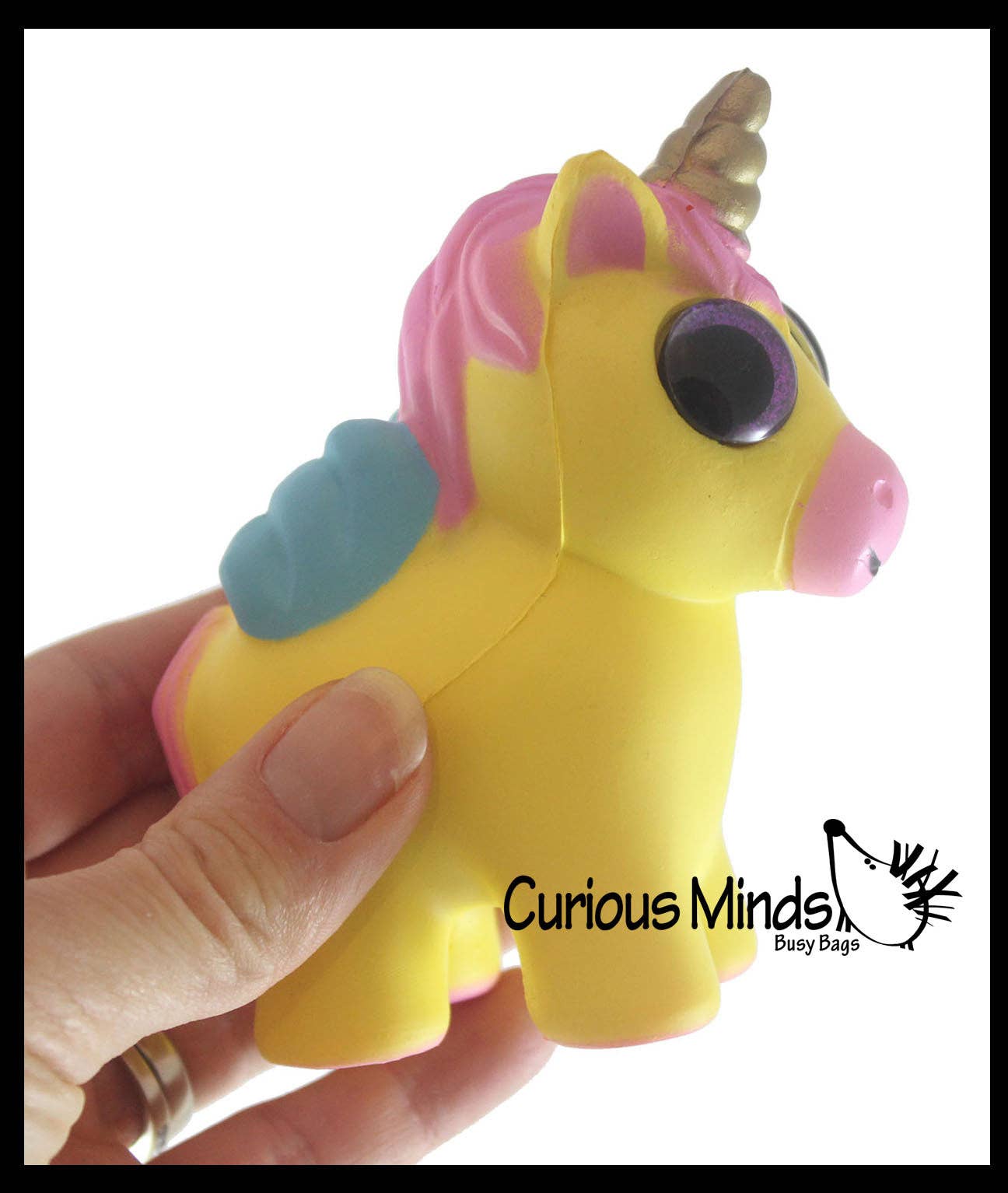 Small Mystical Animal with Horn and Wings Slow Rise Squishy -1Pc