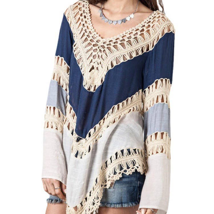 Funkyrel® Atzbranding Limited - Crosa - Bohemian Loose Beach Cover-Up