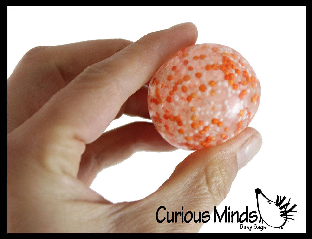 Small 1.5" Confetti Bead Ball Set with Thick Gel.  1 Set