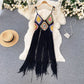 Funkyrel® Atzbranding Limited - Crochet Tassel Midi Dress